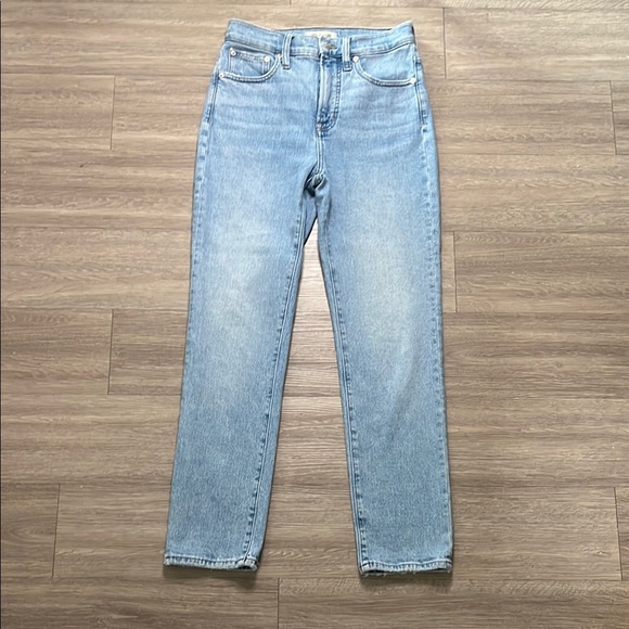 Madewell Blue Straight Leg Jeans Classic Style size 25 - Picture 1 of 7